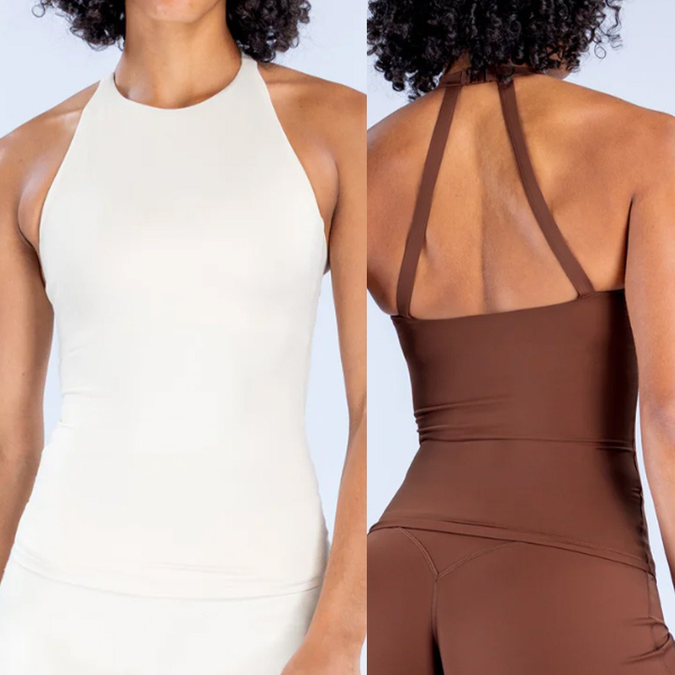 Suspender Tank Top - Women Halter Tank Top Built In