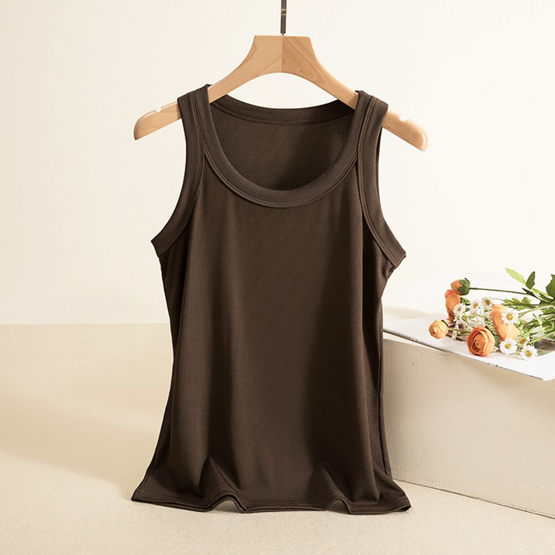 Women Ribbed Tank Top O Neck T - огляд і ціна Tank Top Ribbed