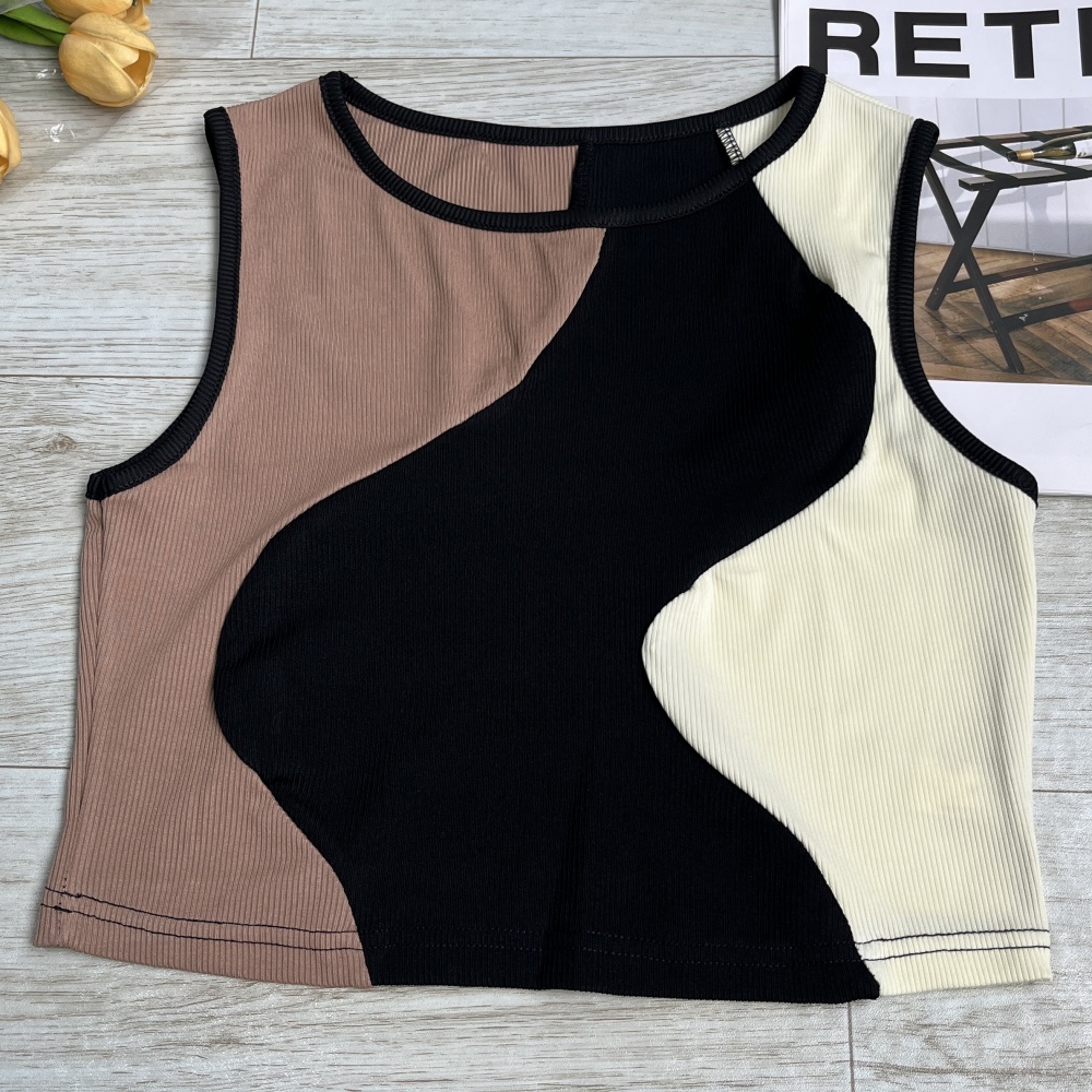 Cross-border women's multi-col - огляд і ціна Tank Top Ribbed