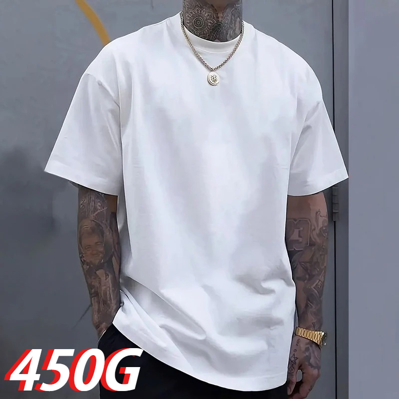 Black 450g Heavyweight Cotton  - огляд і ціна Undershirt Crew Neck