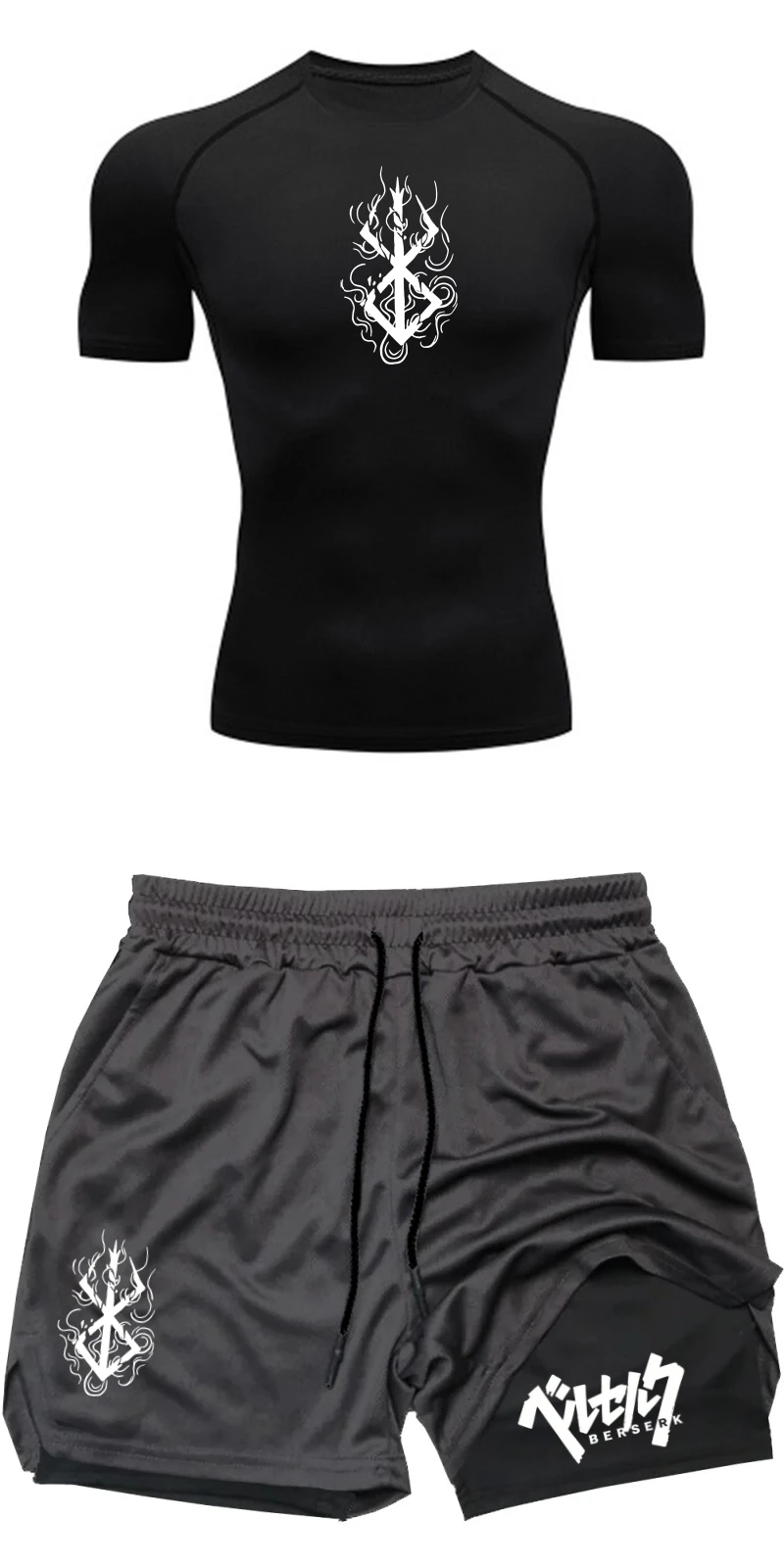 Men's Summer Gym Fitness Train - огляд і ціна Compression Shorts Athletes